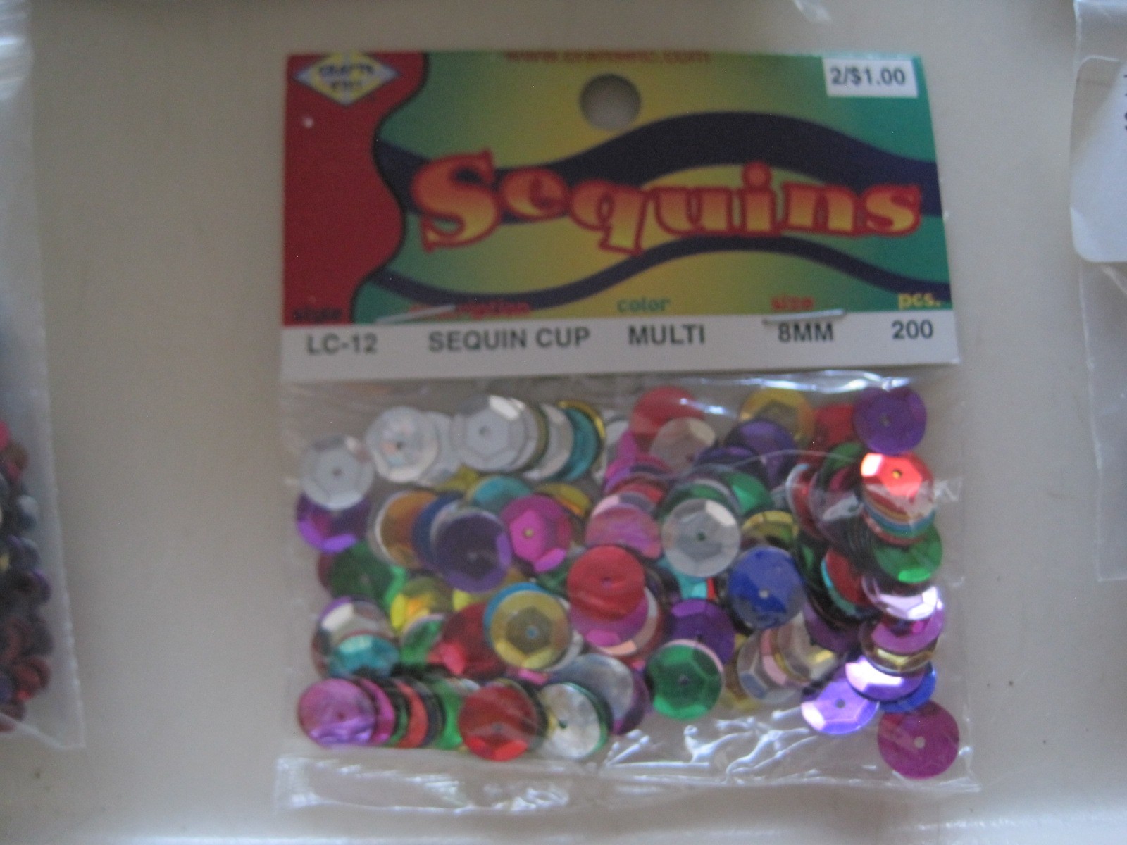 Vintage Lot of Sequins Snowflake Sunburst Wheel Assorted Shapes Colors Pack