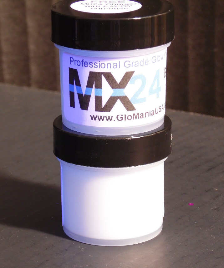 BLUE MX24 Extreme Glow in the Dark Paint Day Invisible 2oz