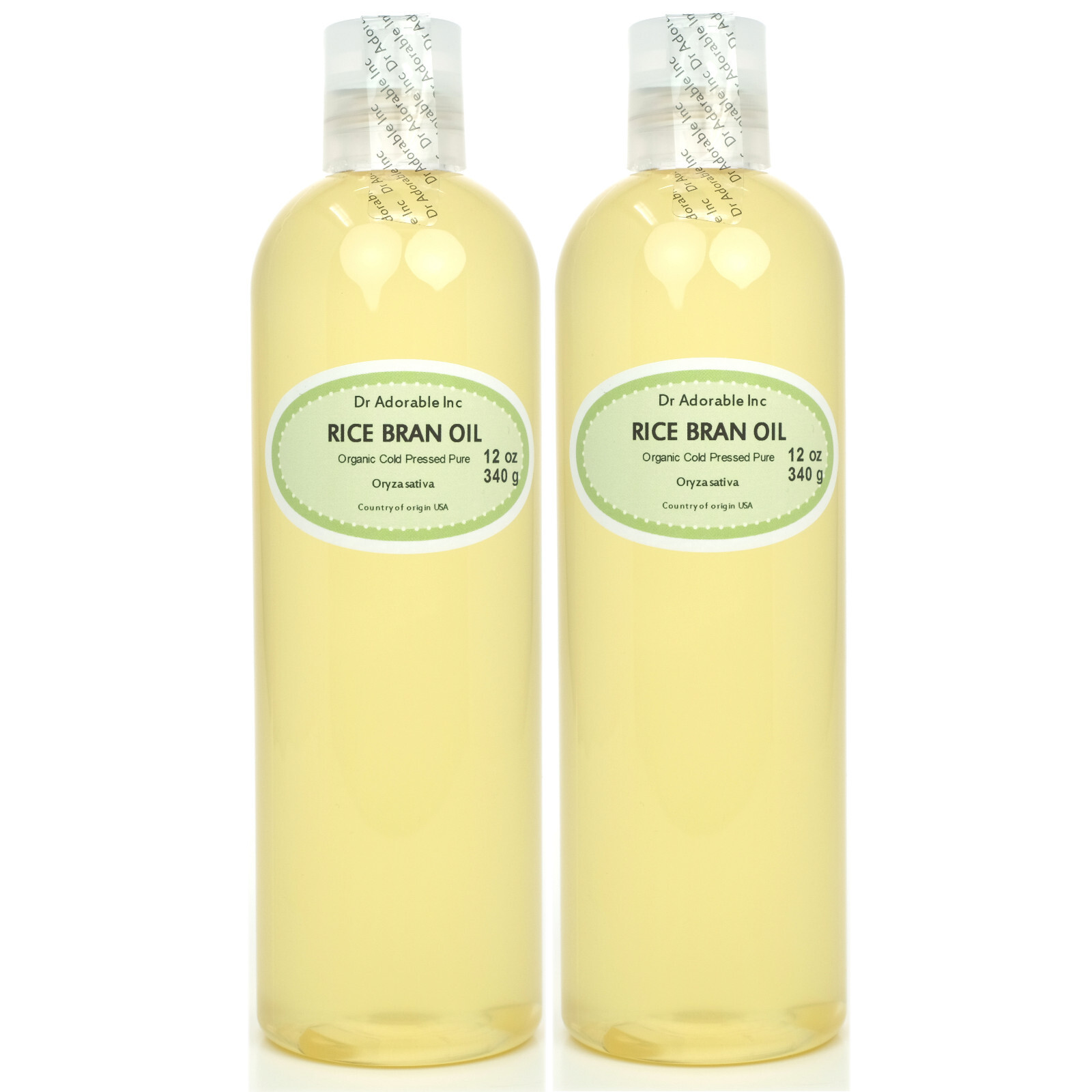 RICE BRAN OIL BY DR.ADORABLE ORGANIC 100 % PURE COLD PRESSED 2 oz 4 oz-UP TO 7LB