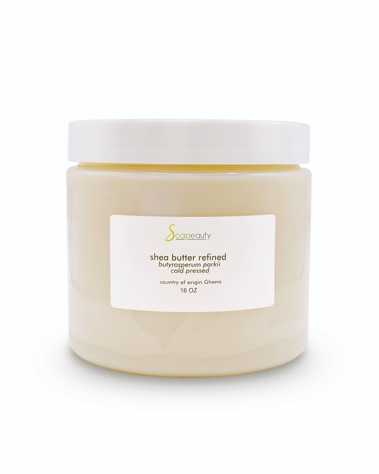 AFRICAN SHEA BUTTER REFINED natural cold pressed from GHANA Soapeauty 16 OZ