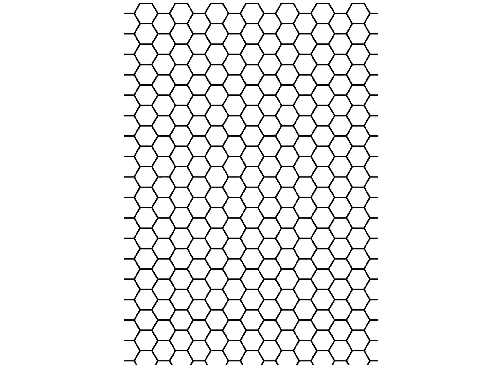 Honeycomb 1/4″ cells 1 pc 5″ X 3.5″ Black Fused Glass Decal