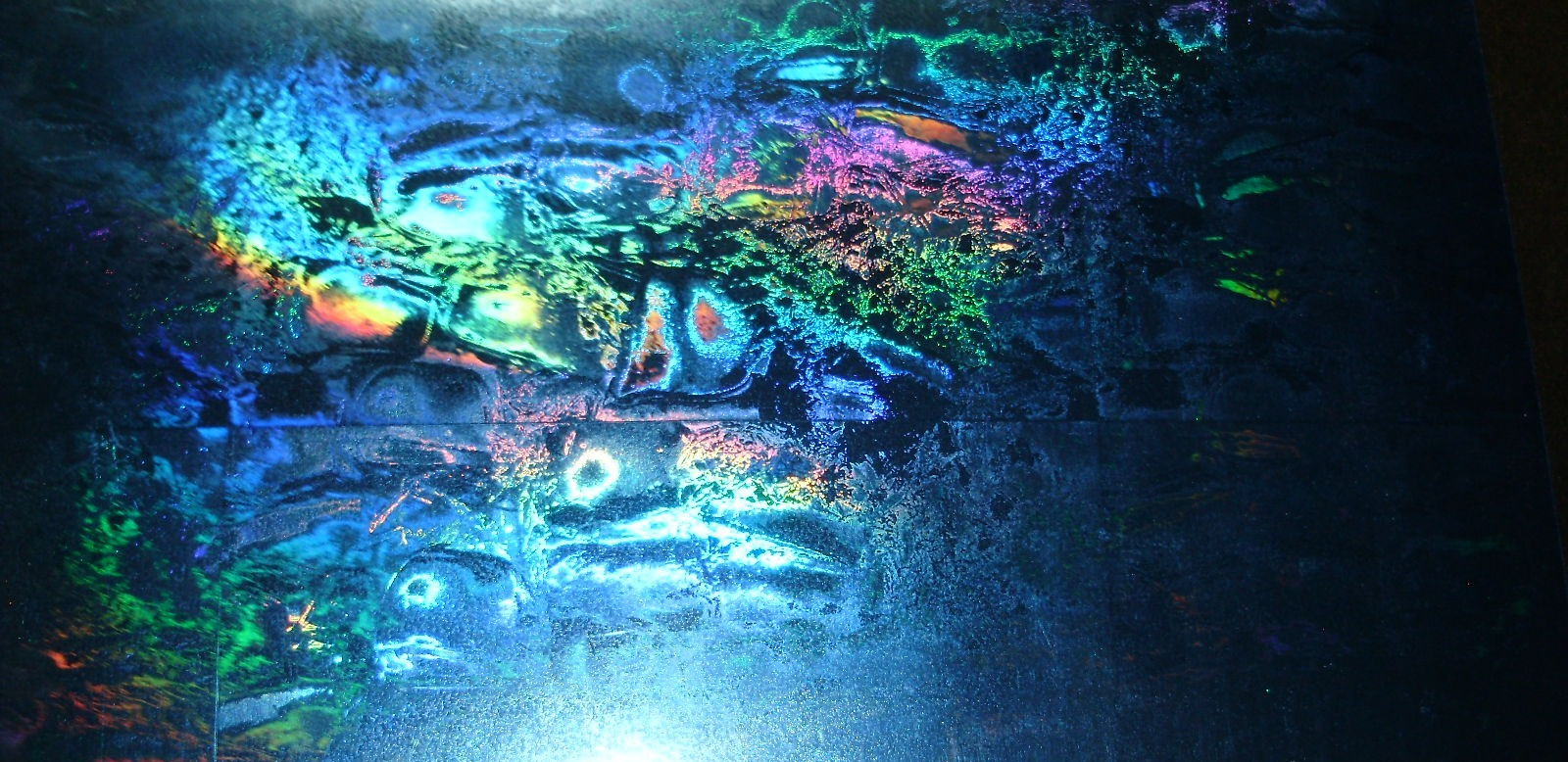 12″ x 12″ One Sheet FL LIGHT BLUE MOUNTAIN DEW HOLOGRAPHIC FISHING LURE TAPE
