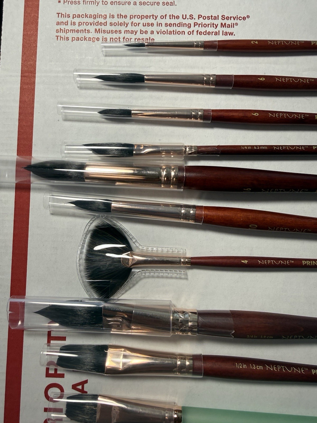 Princeton Neptune Synthetic Squirrel Watercolor Paint Brushes Lot of 20 NEW!!!
