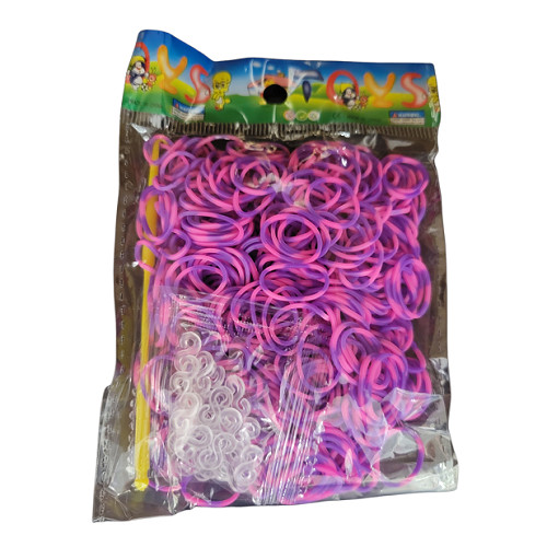 3600 ( 6×600) New TIE DYE Colors Refill Rubber Bands w/S Clips For Loom Kits