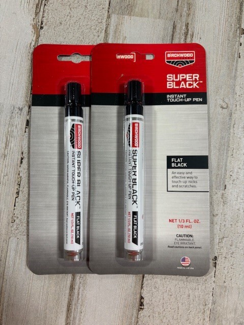 Birchwood Casey Super Black Instant Touch Up Pen Flat Black 1/3 Fl Oz 2 pack