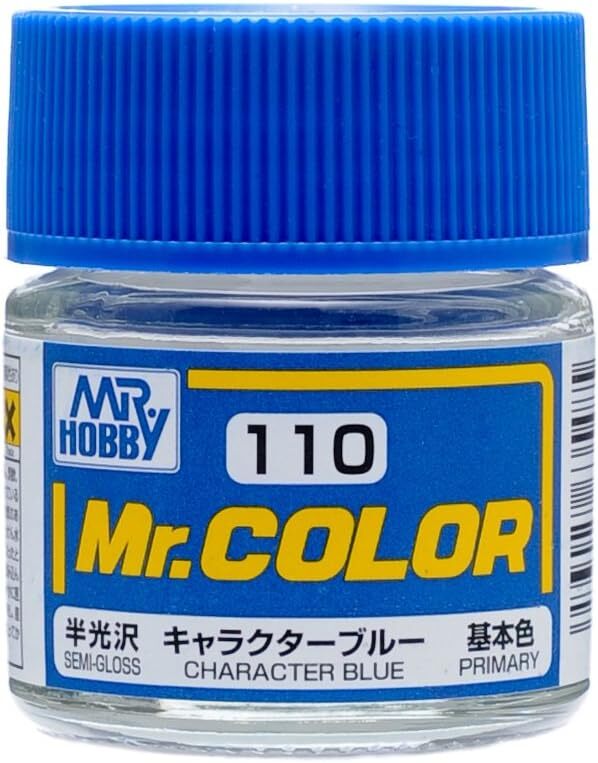 Mr. Hobby C110 Mr. Color Semi Gloss Character Blue Lacquer Paint 10ml – US