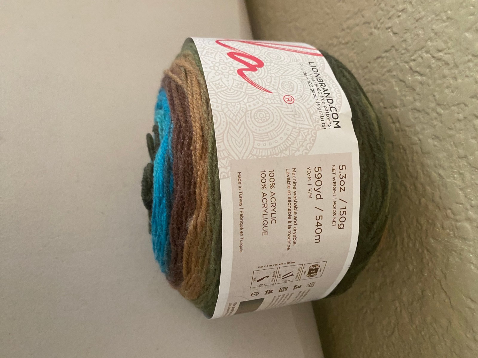 Lion Brand Yarn Mandala Dragon 5.3 oz 590 Yrds