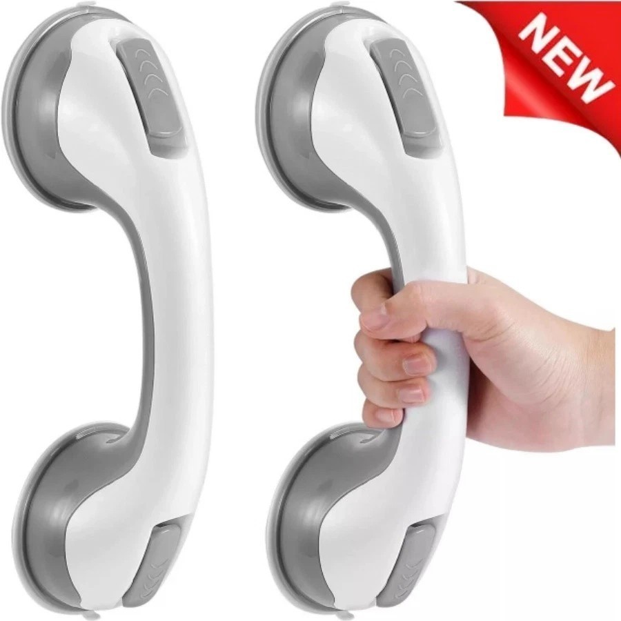 2Pack Shower Grab Bar 12″ Showers Suction Bar Handle Bathroom Safety Grip Handle