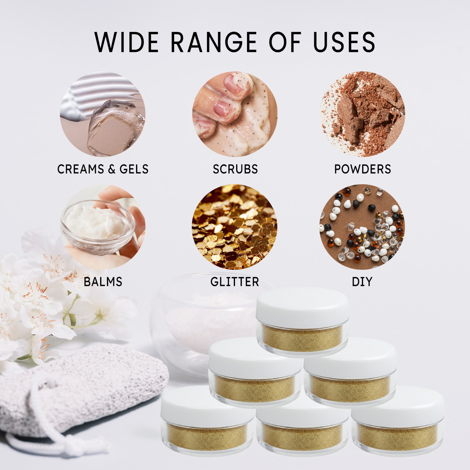 40pcs 10 Gram/10ML High Quality Makeup Cream Cosmetic Sample Jar Containers