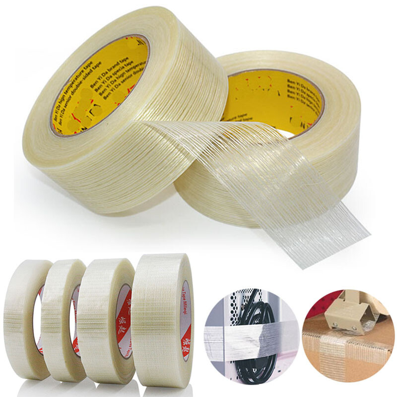 Strong Fiber Glass Fiberglass Tape Mesh Self-Adhesive Reinforced Filament 25/50M