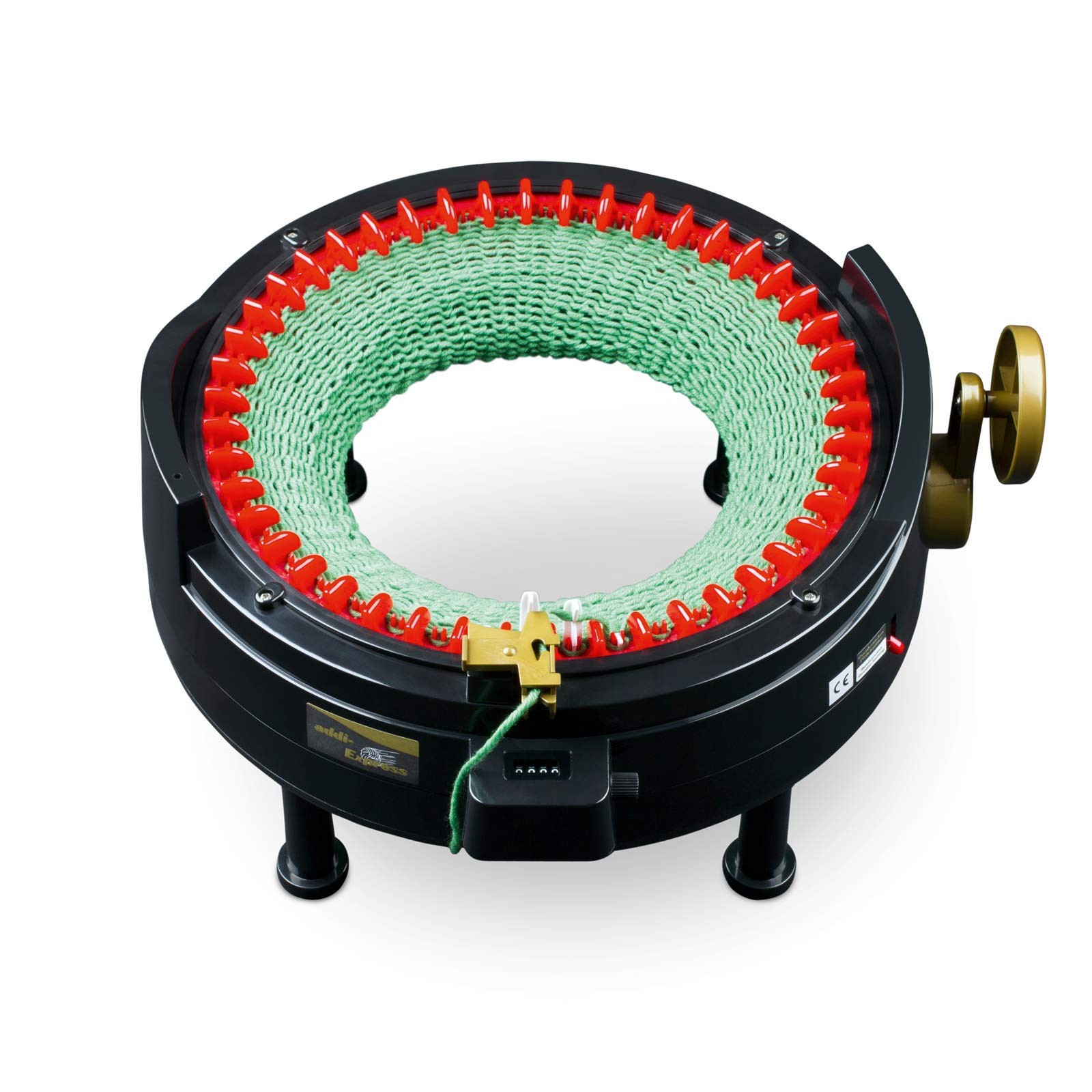 Addi Express King Size Knitting Machine, 46 Needle Round Loom with Row Counter