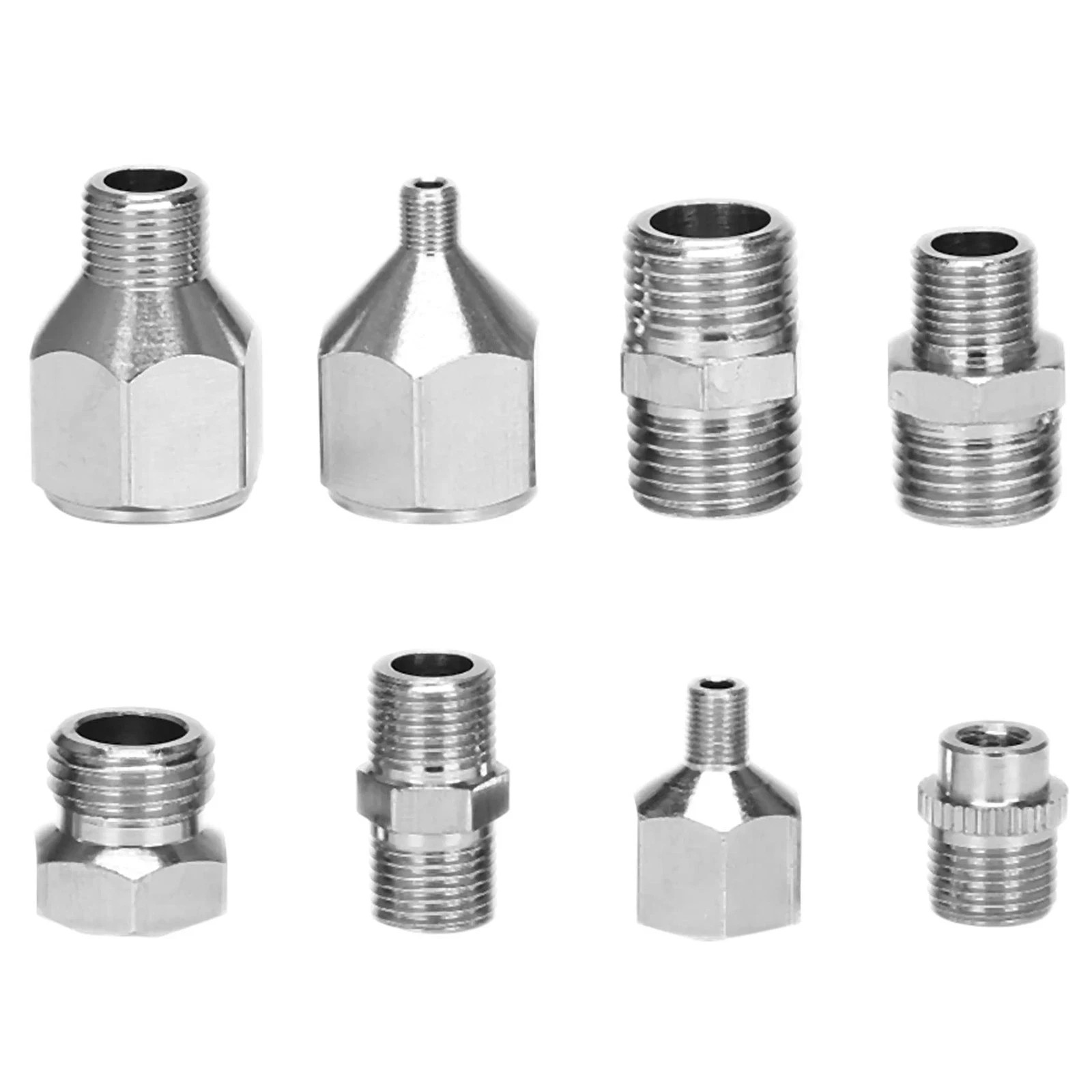 9PCS Airbrush Adapter Kit for Compressor Hose Spray Gun G1/8 G1/4 M5 Connectors