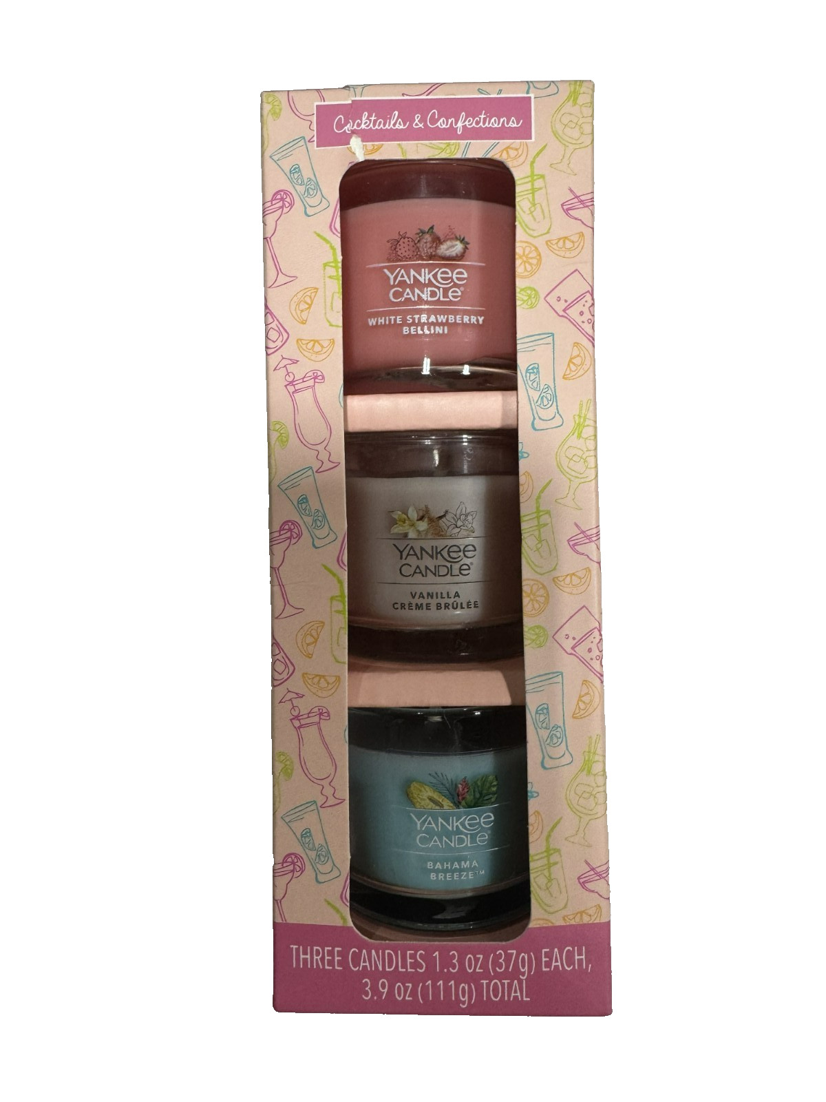 Yankee Candle Cocktails & Confections Small Jar Gift Set Scented Candles New