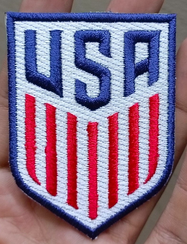 USA Soccer Team Logo Iron on Patch – Sew Patch – Embroidered Patch 3″x2.2″