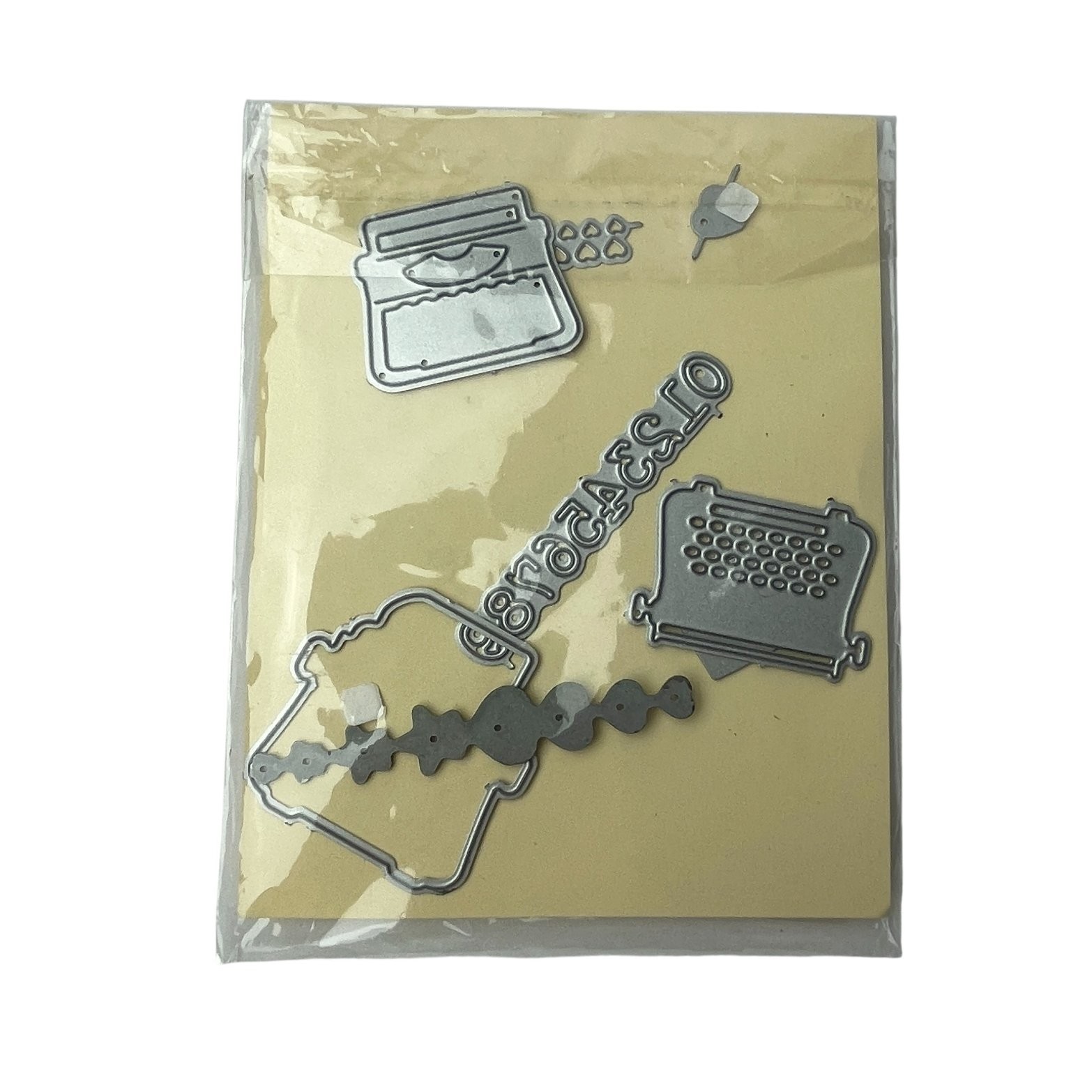 Typewriter Sentiments Clear Stamp & Die Set Lot Everyday Card Making