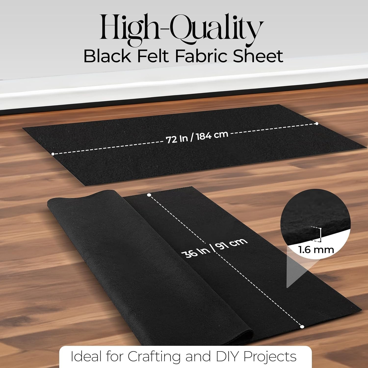 Soft and Durable 3 Yard Acrylic Felt – Perfect for Crafts, Costumes & Home Décor
