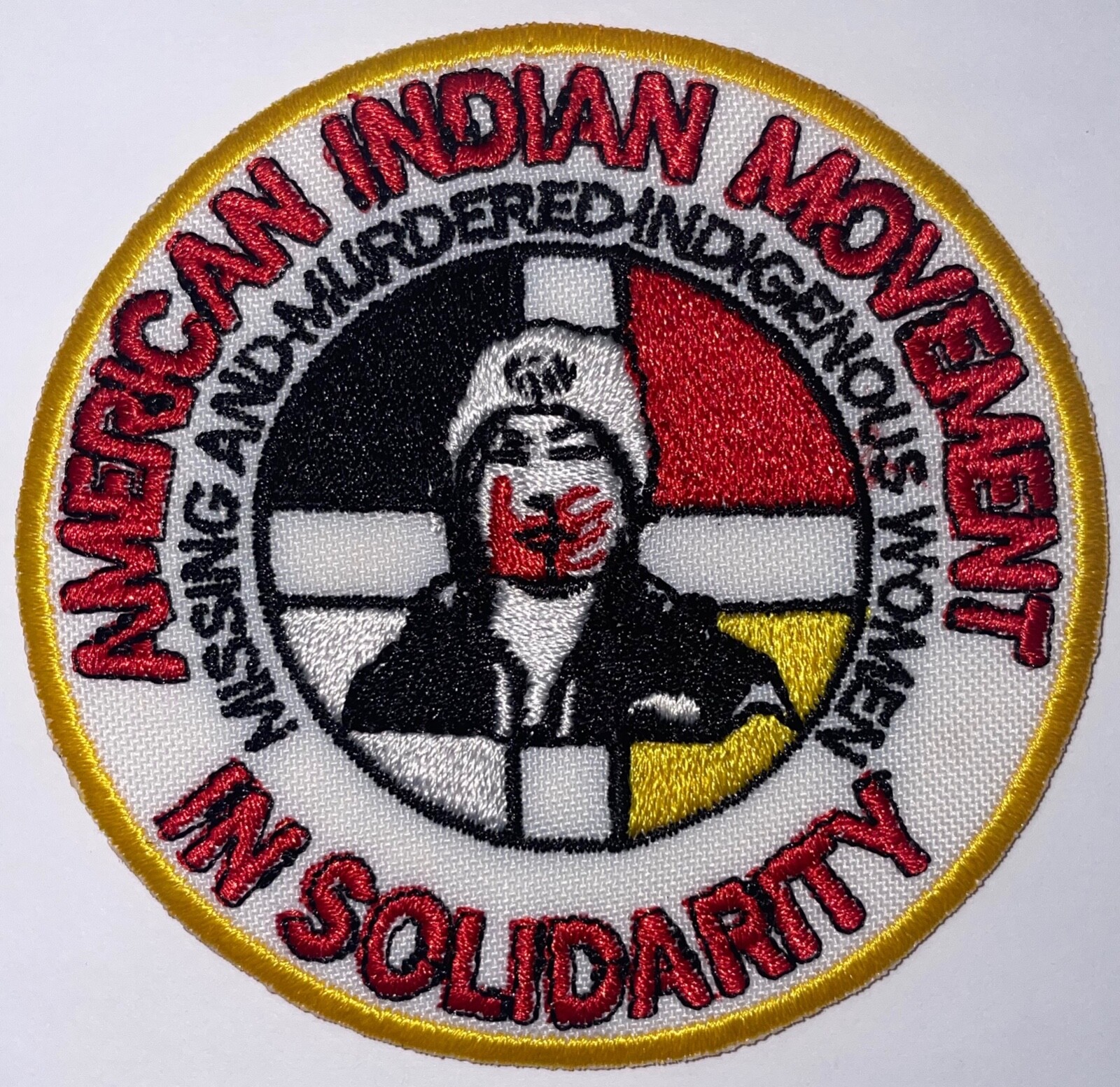 AIM Missing and Murdered Indigenous Women in Solidarity Patch 3″ New B906