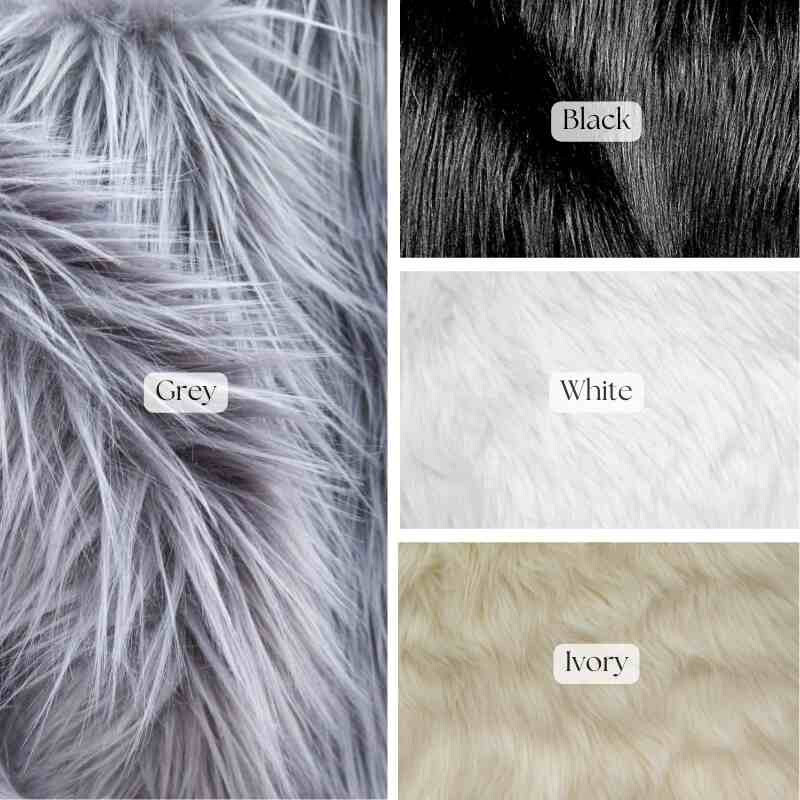 Valentina Textile Inc Faux Fur Luxury Shaggy 60 Inch Fabric by the Yard