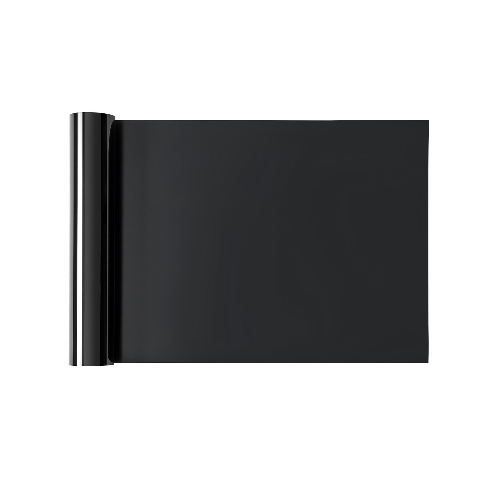 VEVOR Heat Transfer Vinyl HTV Iron on Vinyl Roll 12 in x 50 ft Glossy Black