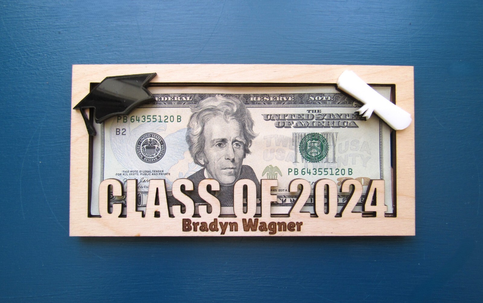 Personalized Graduation Money Holder – Graduation Cash Holder – Custom Message