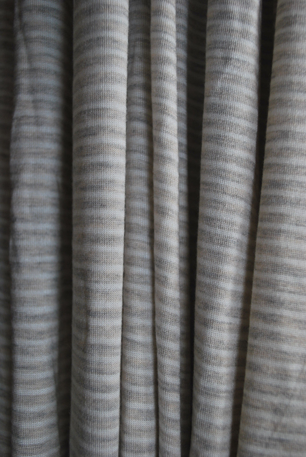 Modal Spandex Jersey Knit Fabric Yarn Dyed Stripes Natural/Natural 1/8-1/16