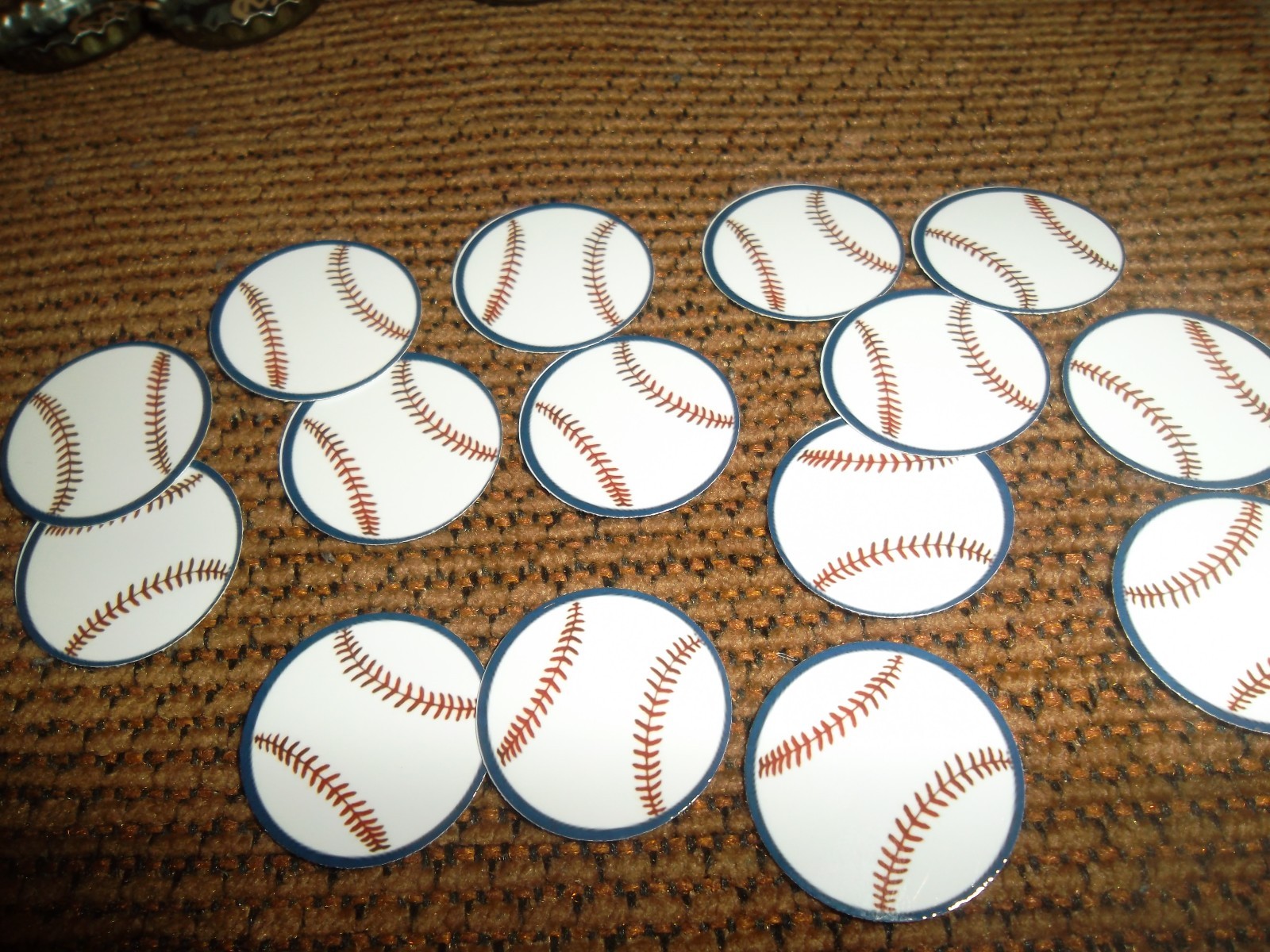 Pre Cut One Inch Images Baseball Free Shipping