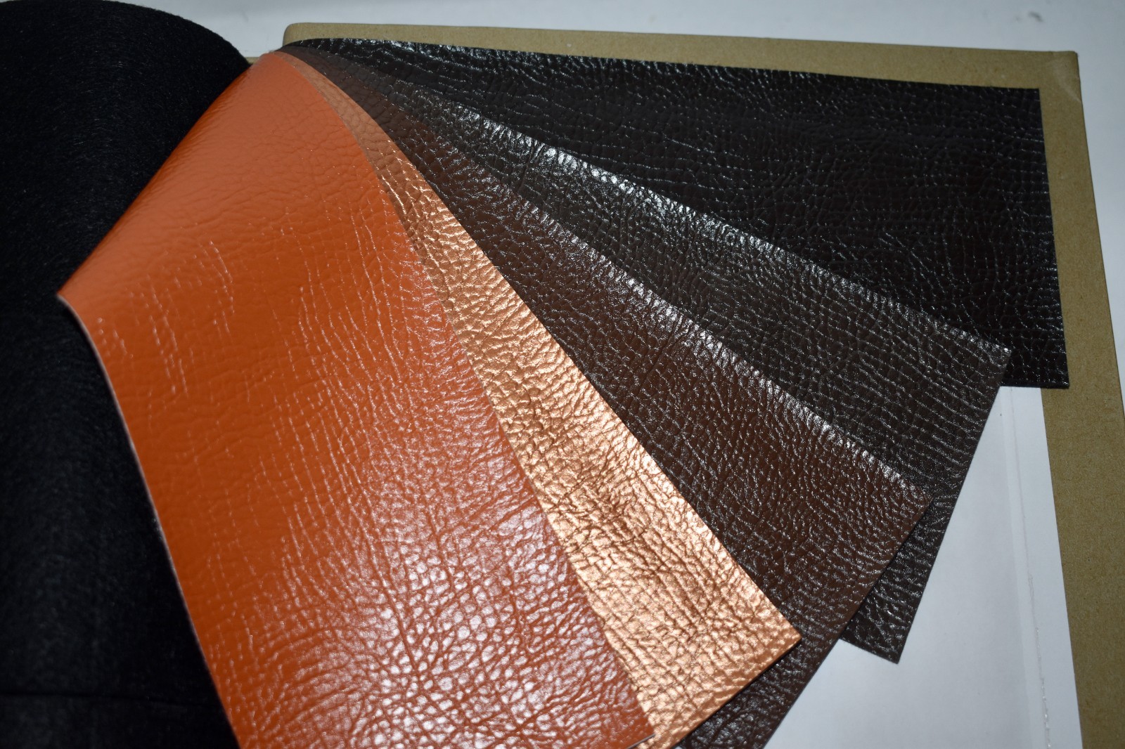 FABRIC SAMPLE BOOK Multicolor CONTEMPORARY FAUX LEATHER 80pcs LOT e-z peel back