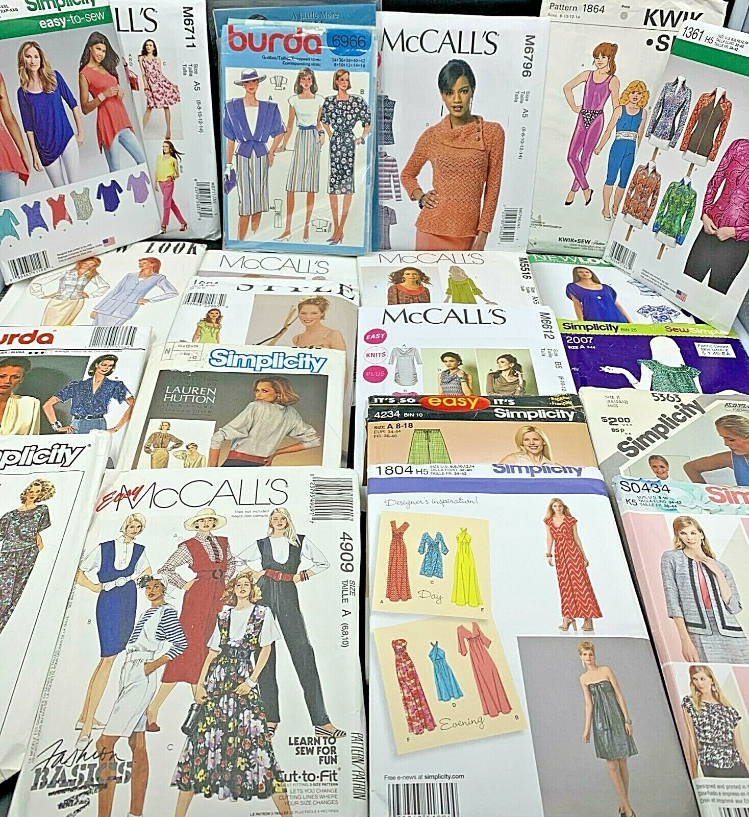 New Selections: Women’s Plus Full Figured Queen Size Clothing Sewing Patterns
