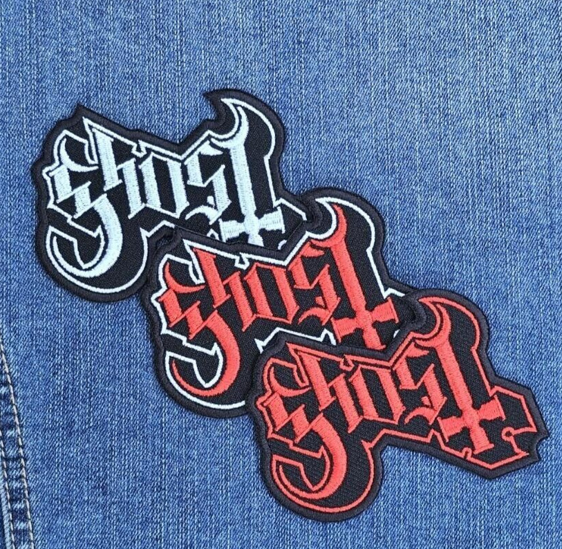 Ghost patch, Ghost embroidery patch, Ghost rock band patch, iron/sew on patch,
