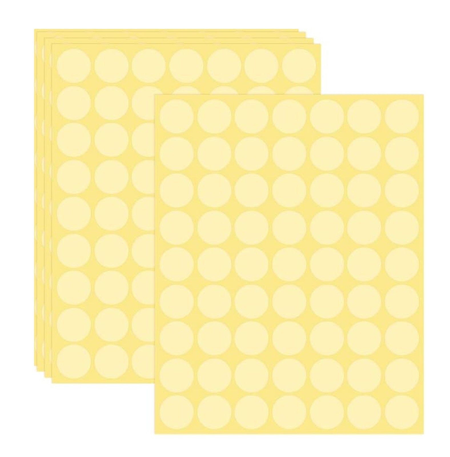 252 Pcs Clear Retail Package Seals 1″Inch Transparent Round Circle Wafer Sticker
