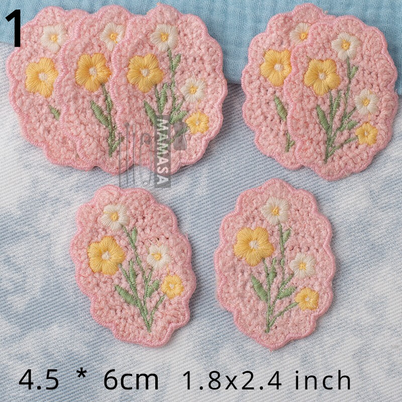 1pcs DIY Cute Embroidery Patches Clothing Bags Appliques Decorative Accessories