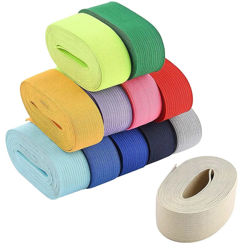 1/2/5M Color Elastic Band High Stretch Sewing Trim for Clothing Crafts DIY