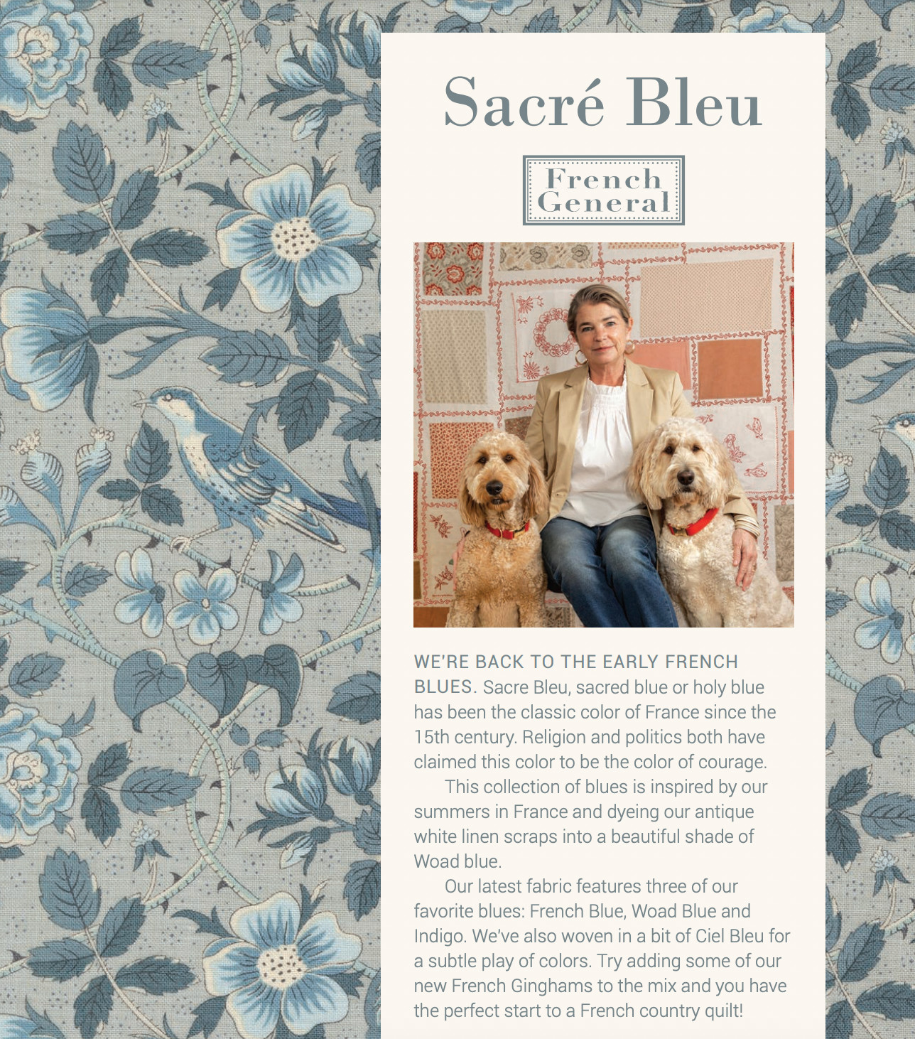 Sacré Bleu 13977 15 French Blue Moda French General
