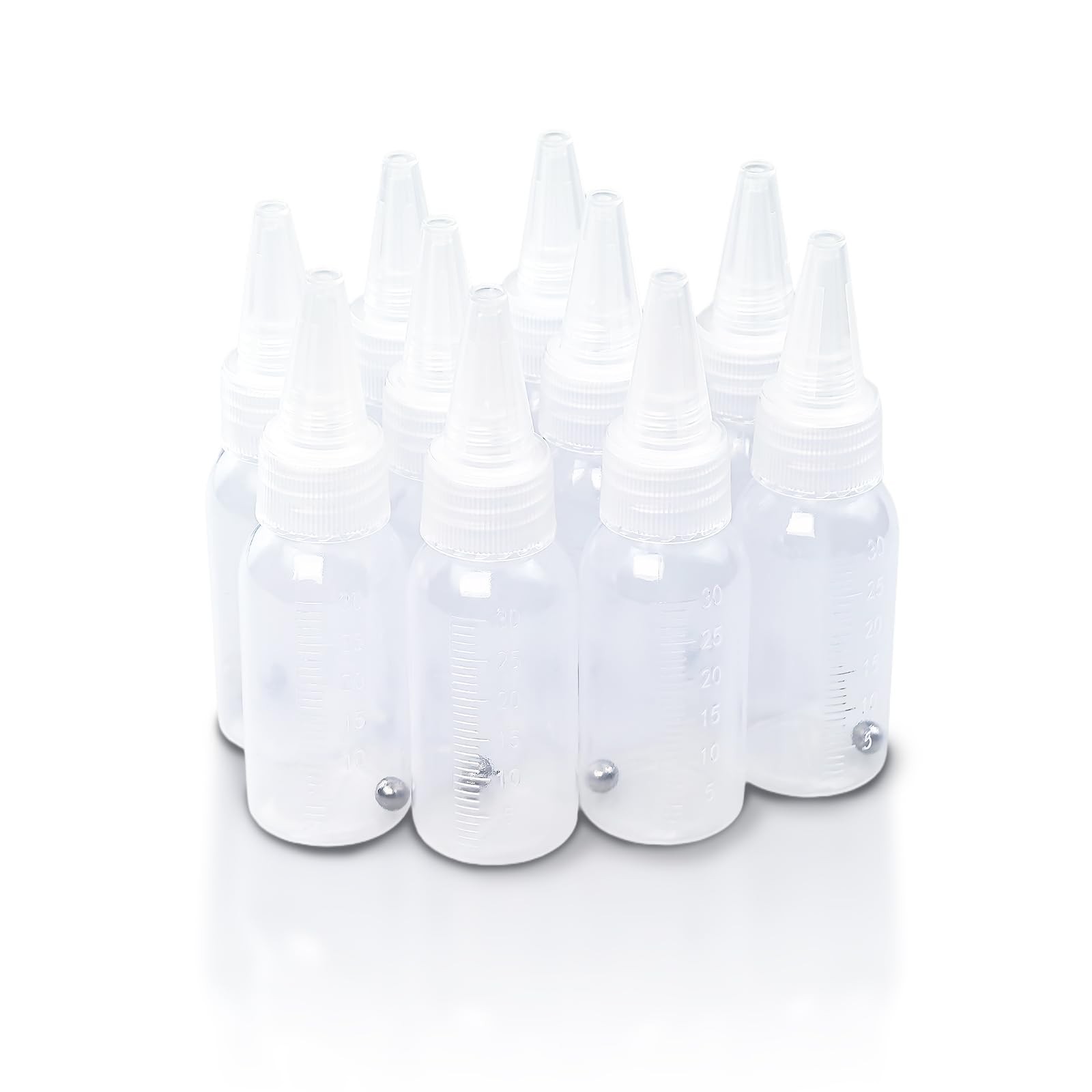 10Pcs Paint Bottle, 30ml Empty Airbrush Bottles with Scale, Plastic Airbrush …