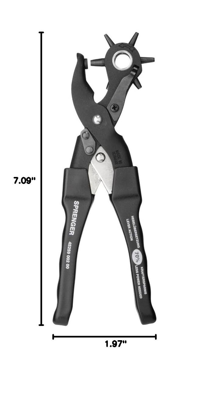Professional Leather Hole Punch Tool – Handheld, Durable, Made in Germany, Perfe