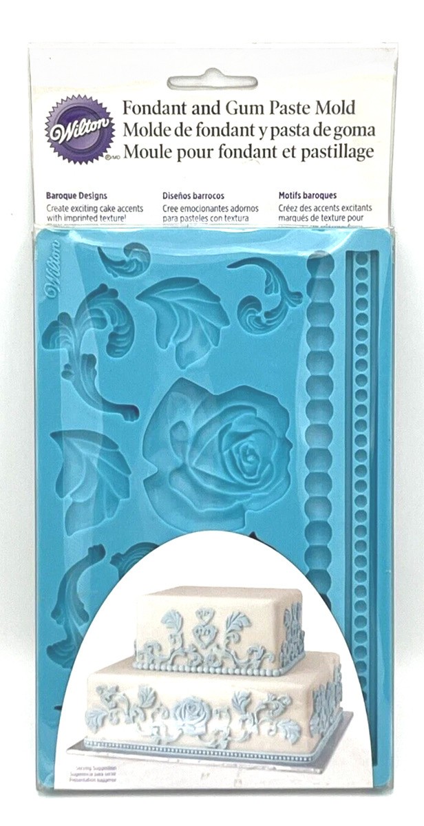 Wilton “Baroque Designs” Silicone Press Mold