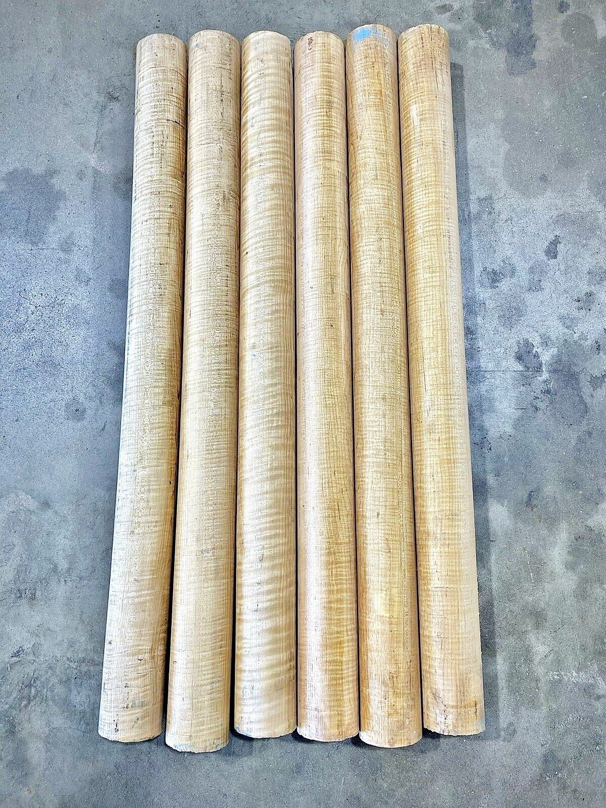 3″x36″ *EXTREME* CURLY Tiger Hard MAPLE Dowel *Vacuum Kiln Dried* Turning Wood