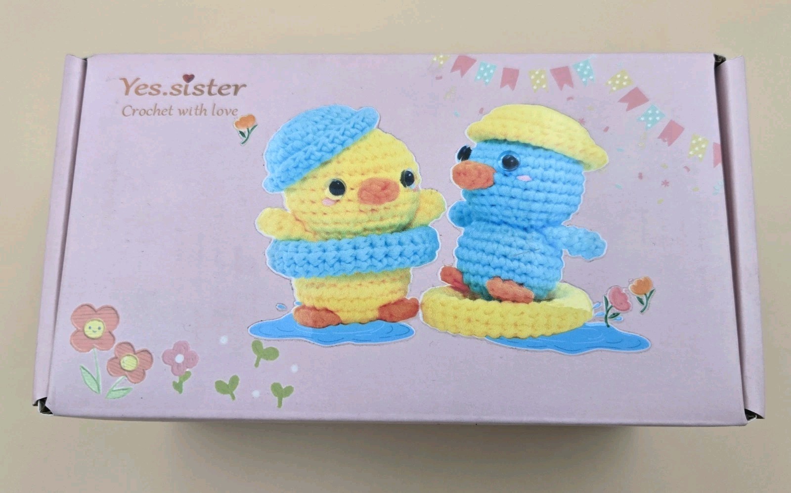 Yes sister Set Of 2 Ducks DIY Crochet Knit Kit for Beginners Animal *NEW*