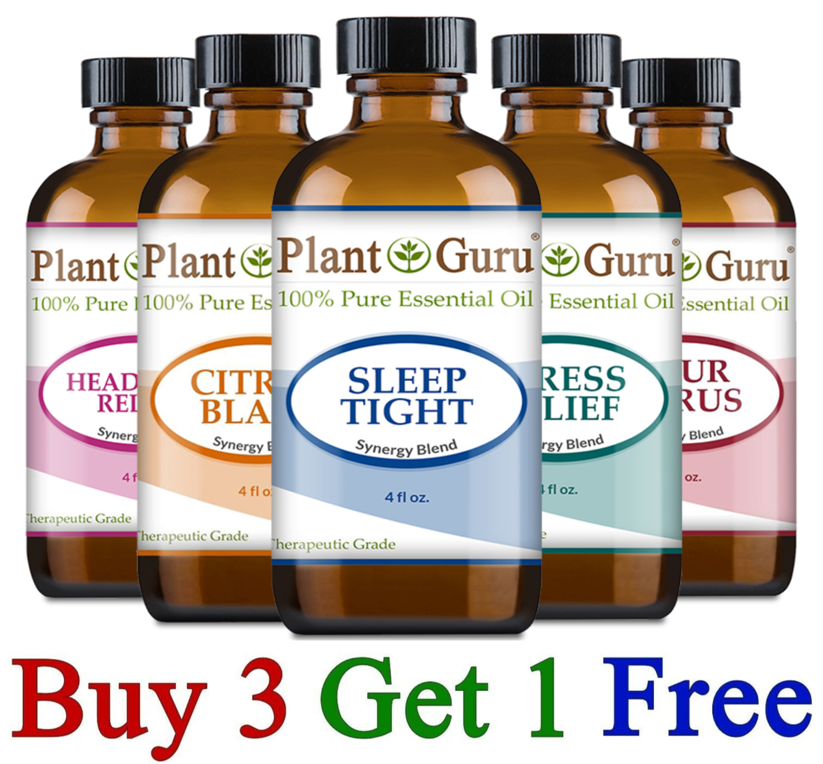 Essential Oil Blends 4 oz. 100% Pure Natural Therapeutic Grade Aromatherapy Oils