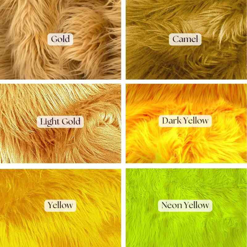 Valentina Textile Inc Faux Fur Luxury Shaggy 60 Inch Fabric by the Yard