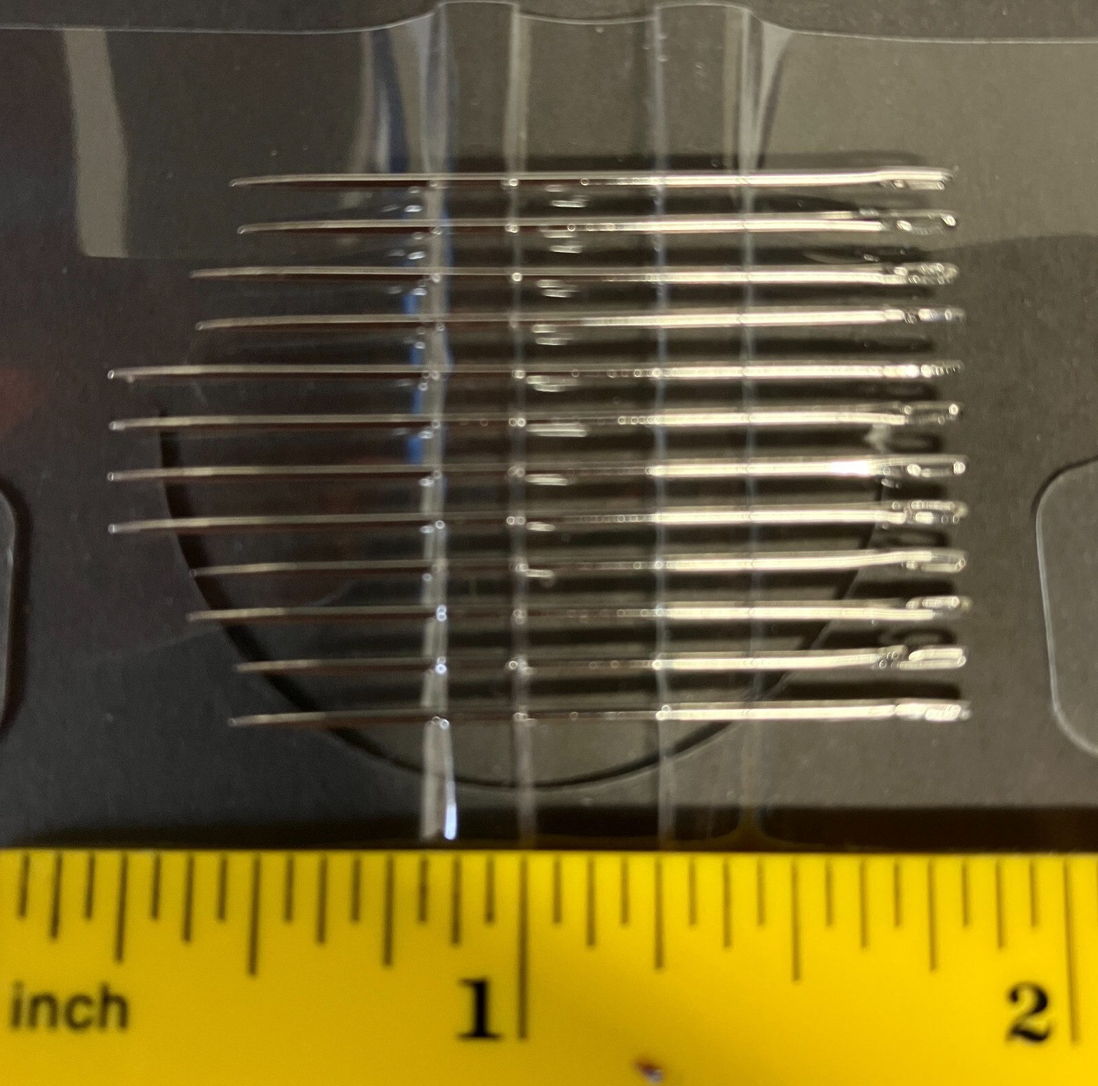 12 Hand Sewing Needles set Self Threading Tools Craft (12 count) USA