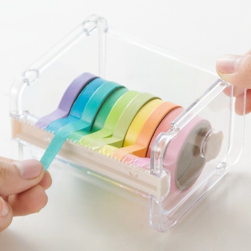 Transparent Desktop Multi-Roll Washi / Masking Tape Dispenser TAPE NOT INCLUDED