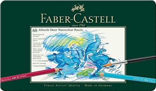 Faber-Castell Albrecht Durer Artists Watercolor Pencils Tin of 60