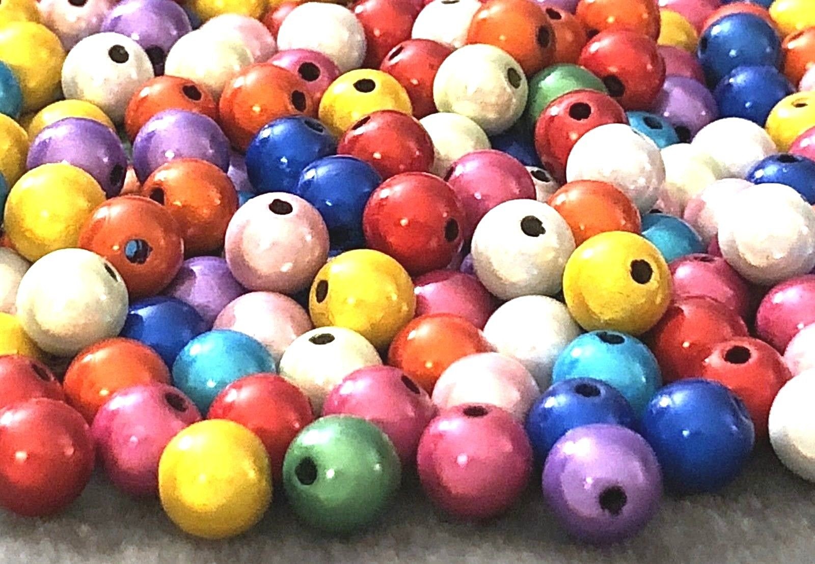 100 Miracle Beads Assorted Bubblegum Colors Mixture 6mm Round Ball Beads