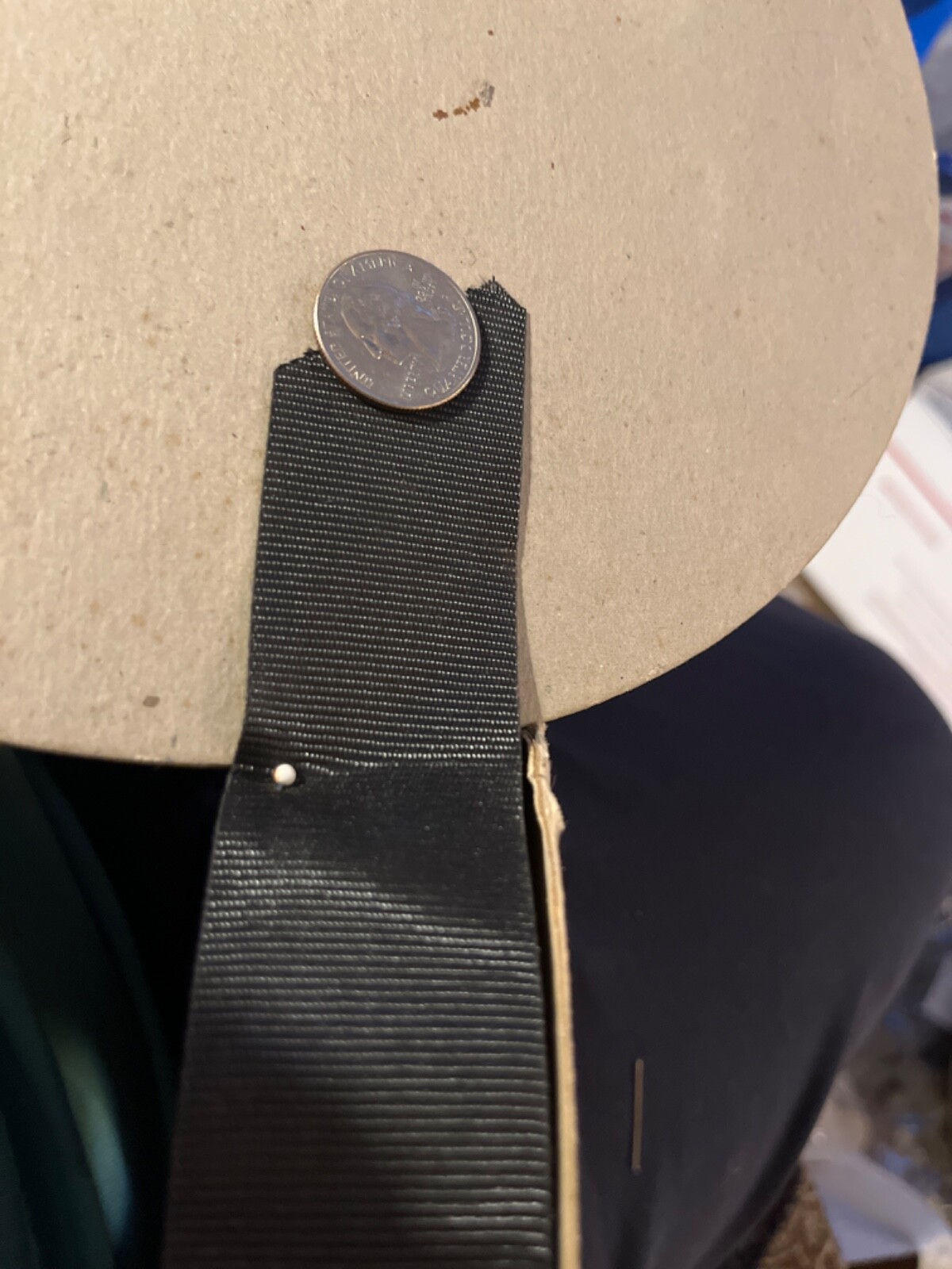 1 & 3/8 inch black grosgrain double-faced ribbon