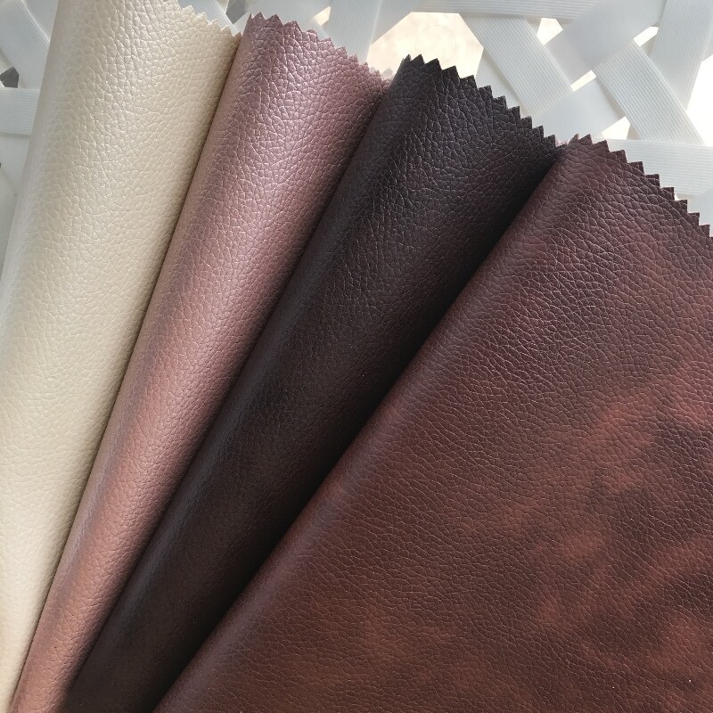 45+ Colors Self-Adhesive Vinyl Fabric Faux Leather 56″Wide Continuous By Yard