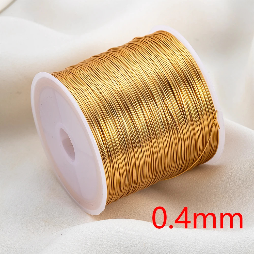1Roll Solid Spiral Copper Wire Tarnish-Resistant Beading Twist Wire DIY Craft Je