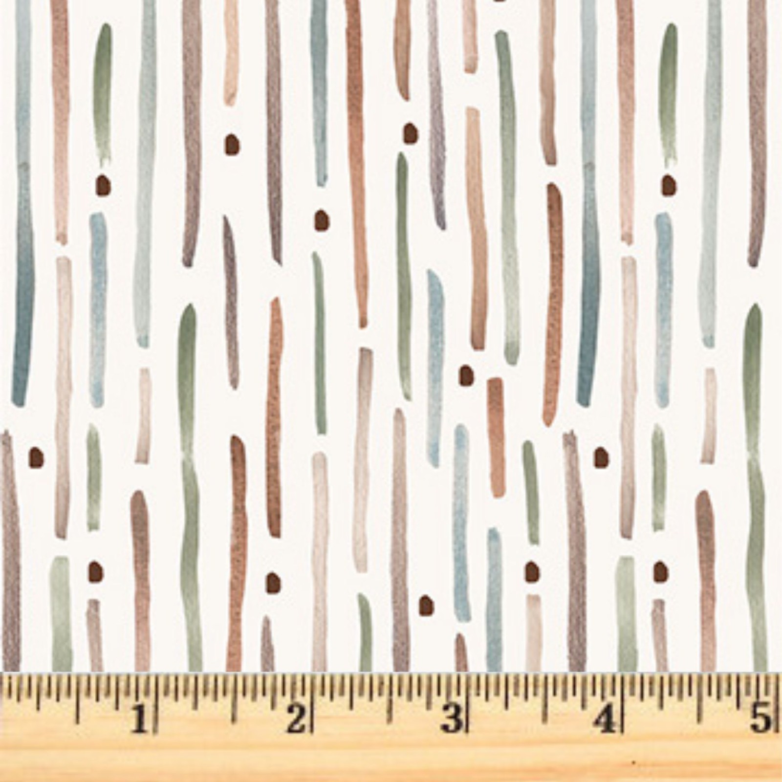 Cotton-tale Stripe Cream 90952-11 FIGO 100% Cotton Fabric By the half yard