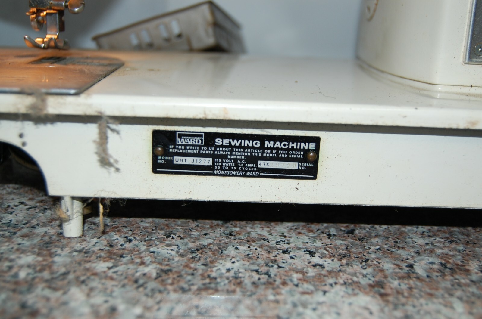 L5 Montgomery Ward Sewing Machine UHT J1277 PARTS Free shipping, discounts