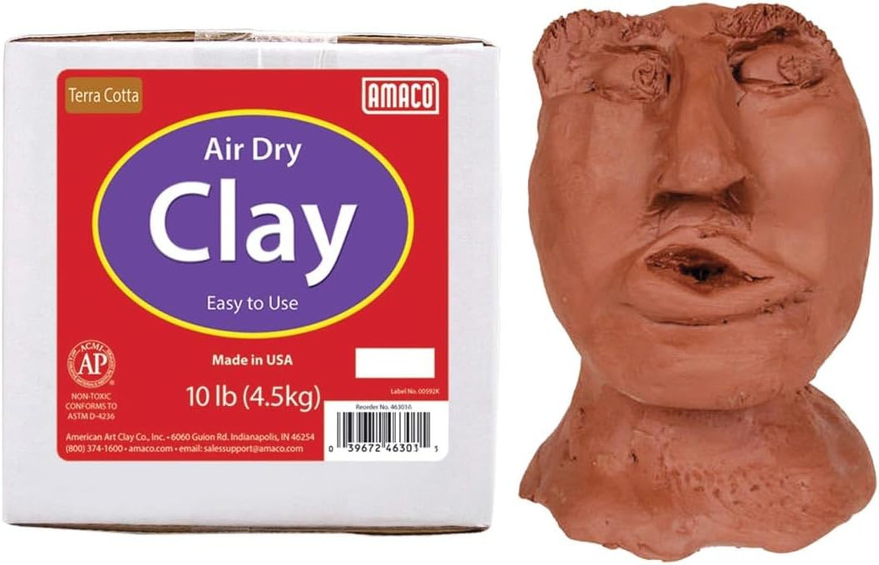 Terra Cotta Air Dry Modeling Clay 10 Lb. Package